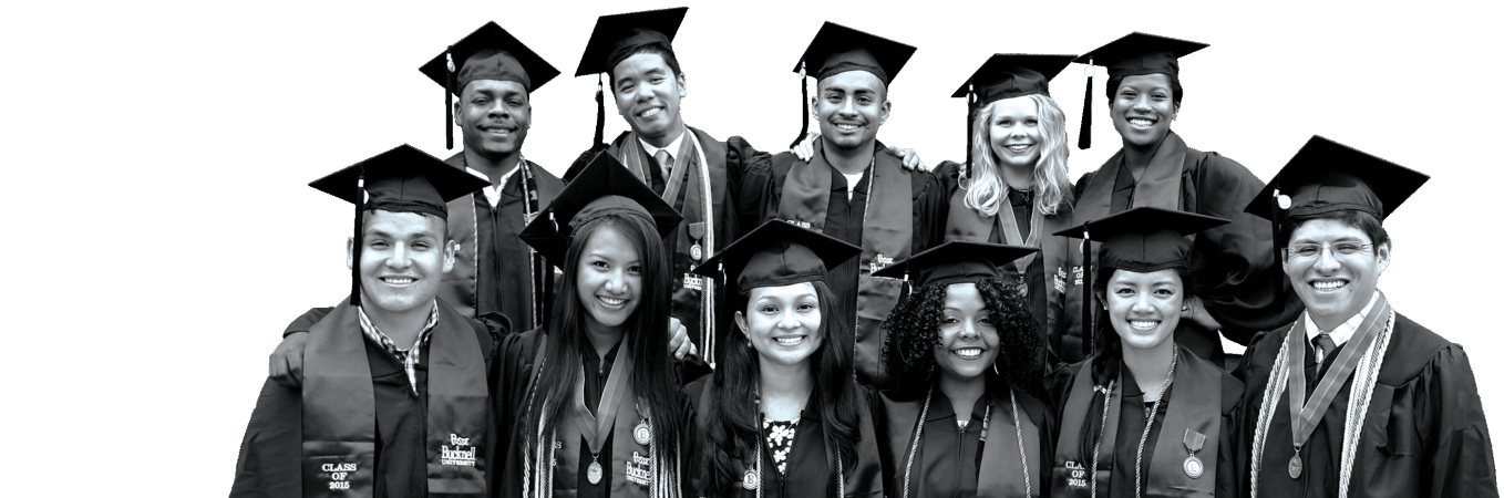 Posse Alumni in graduation caps and gowns
