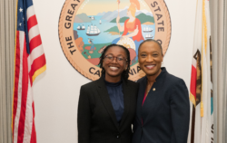 Powerful black women smiling