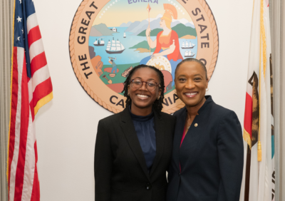 Powerful black women smiling